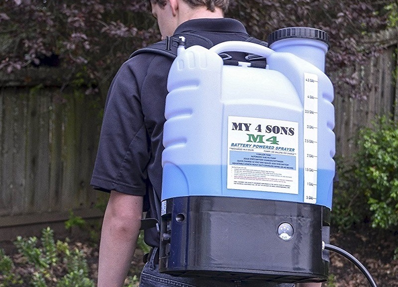 My 4 Sons 4-Gallon Battery Powered Backpack Sprayer 